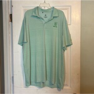 Adidas Green Polo Shirt with Classic Collar and Breathable Fabric